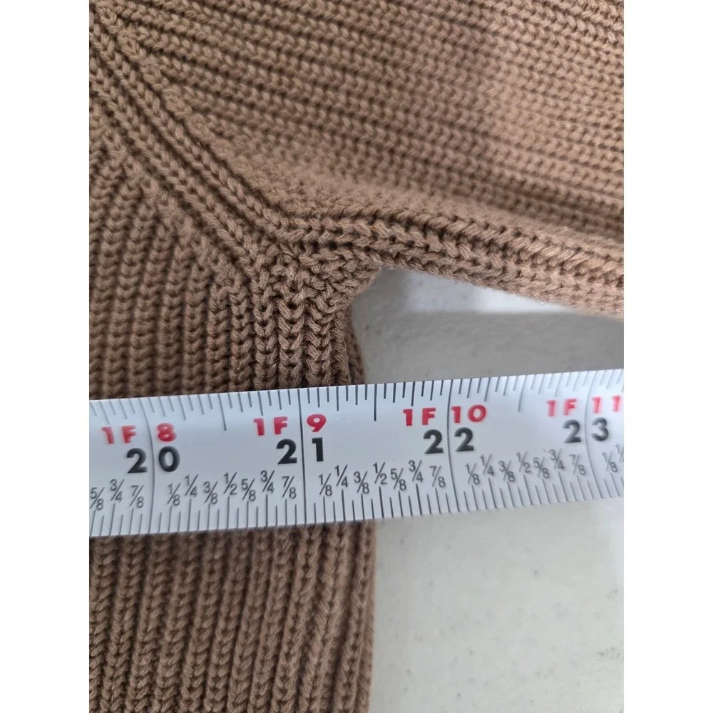 Brunello Cucinelli Ribbed Knit Sweater Mens IT 54 US 44 XL Brown Crested Buttons